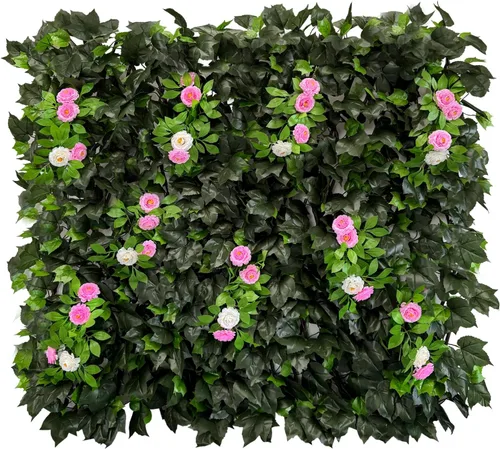 Vista 24 de Pantalla de Privacidad de Cerca Expandible para Balcón, Patio Exterior, Panel Decorativo de Cercado de Hiedra Artificial, Setos Artificiales
