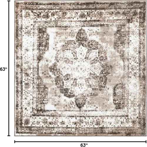 Vista 336 de Unique Loom Sofia Collection - Alfombra de área - Salle Garnier (3' 3" x 5' 3" Rectángulo, Turquesa/Azul)