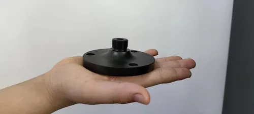 Vista 3 de 2 unidades de soporte de brida para micrófono, cuello de ganso, soporte de micrófono de montaje en pared, 5/8 macho, ideal para varios dispositivos