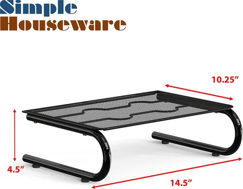 Vista 4 de Simple Houseware – 2 unidades de estante de malla para monitor