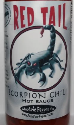 Vista 3 de Salsa picante Scorpion Cola roja Salsa de chile Trinidad Moruga