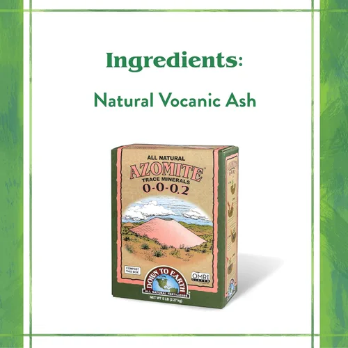 Vista 4 de Down To Earth All Natural Fertilizers Minerales orgánicos de azomita en polvo - Minerales esenciales para mejorar el crecimiento de las plantas