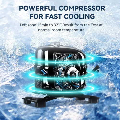 Vista 4 de EUHOMY - Refrigerador de coche (55 litros) + adaptador NOCO 12V y cable de extensión