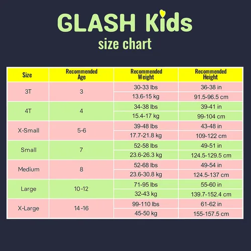 Vista 7 de GLASH Kids Camisetas de algodón orgánico para niñas paquete de 3 unidades 3-16 años
