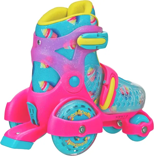 Vista 2 de Patines Fun Roll para Principiantes de Roller Derby, Talla Ajustable, Patines para Niños, Niños Pequeños, Niños y Niñas