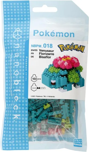 Vista 2 de Nanoblock - Venusaur [Pokémon], kit de construcción de la serie Pokémon