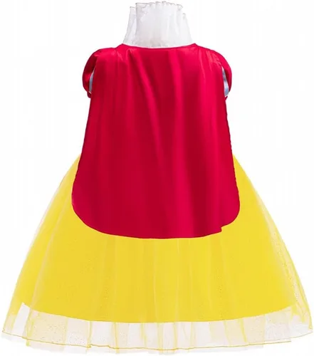 Vista 58 de HIHCBF Disfraz de princesa blanca como la nieve para niñas, cumpleaños, Navidad, Halloween, carnaval (con accesorios)