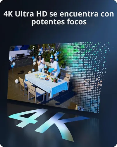 Vista 2 de REOLINK Cámara de seguridad 4K inalámbrica al aire libre vista de 125°