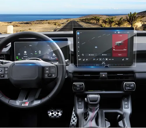 Vista 13 de Paquete de 2 protectores de pantalla RAV4 2026 para Toyota RAV4 (10.5 pulgadas Navi+12.3 pulgadas Dash) (LE/SE/XLE Premium/Woodland), vidrio