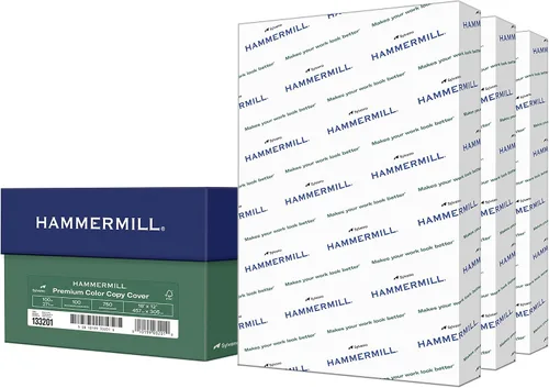 Vista 12 de Hammermill Cartulina, Premium Color Copy, 100 lb, 8.5x11 - 1 Paquete (250 Hojas) - 100 Bright, Cartulina Fabricada en EE.UU., 120024R, Blanco