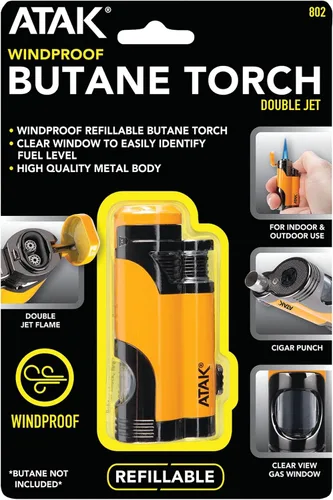 Vista 9 de Performance Tool 802 Antorcha de doble llama - Linterna de butano versátil y duradera para soldadura, soldadura y más