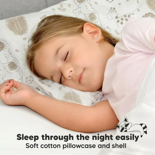 Vista 7 de KeaBabies Almohada para niños pequeños con funda de almohada, almohadas de algodón suave de 13 x 18 pulgadas para dormir, lavable a máquina