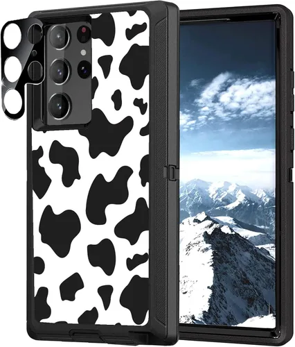 Vista 11 de Funda compatible con Samsung Galaxy S22 Ultra, diseño de bandera estadounidense antigua con protector de lente de cámara resistente