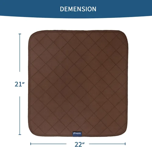 Vista 5 de Almohadillas impermeables para silla de incontinencia, 22 x 21 pulgadas, fundas de asiento reutilizables para sillas de ruedas, protector de asiento