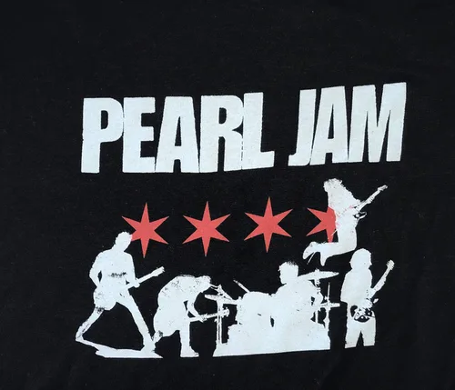 Vista 8 de Camiseta de Pearl Jam Wrigley Field Chicago talla S historia de la banda gira 2018