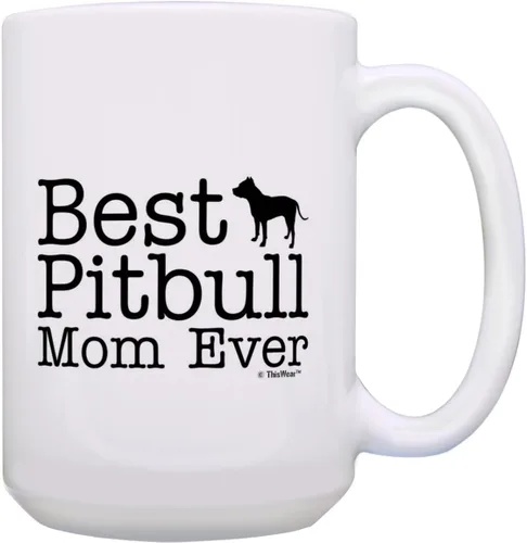 Vista 14 de ThisWear Best Pitbull Dad Ever Dogs - Taza de café de 11 oz (1 unidad)