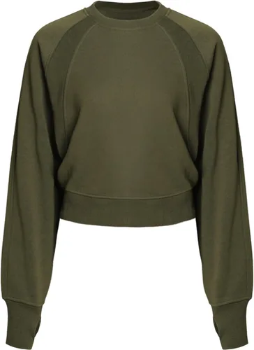 Vista 15 de MixMatchy Sudadera básica suave y cómoda de forro polar con cuello redondo para mujer