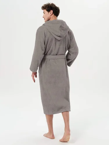 Vista 3 de SIORO Mens Robes Big and Tall Terry Cloth Bathrobe Cotton Towel Hooded Full Length Housecoat Hot Tub Bath Spa Sleepwear M-2XL