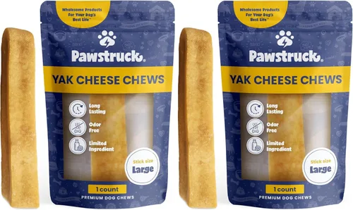 Vista 10 de Monster Himalayan Yak Masticable para perro (6‑7 onzas) Pawstruck Masticable para perros de leche natural de yak y vaca, queso de larga duración
