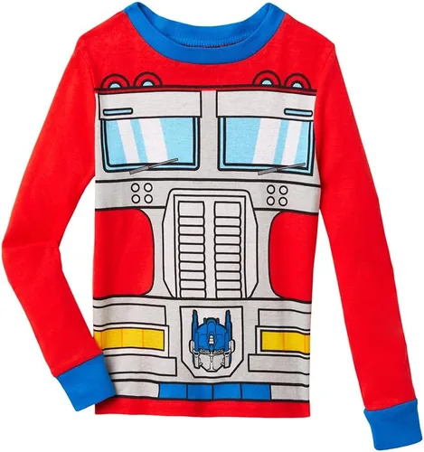 Vista 5 de Transformers Conjunto de pijama de algodón de 4 piezas para niño pequeñogrande