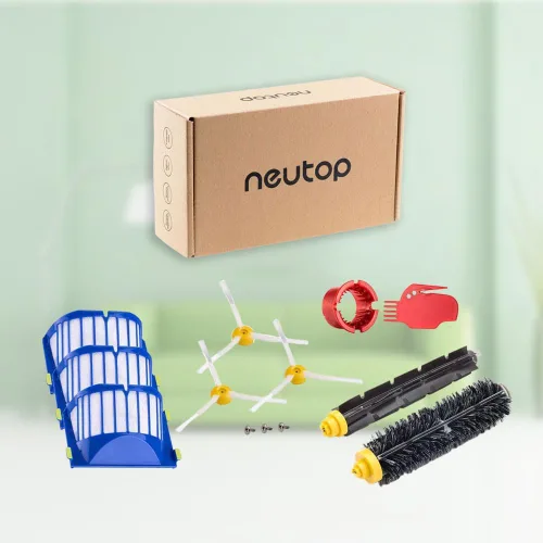Vista 6 de Piezas de repuesto compatibles con iRobot Roomba 675 677 671 670 665 655 645 694 692 614, incluye batidor flexible y cepillo de cerdas herramienta