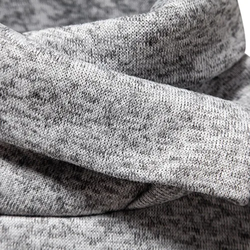 Vista 6 de Camisas de hombre de manga larga sólido cuello alto suéter regular ajuste ligero suéter suave ajustado ropa al aire libre
