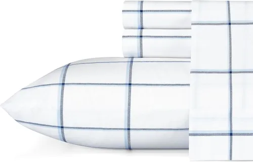 Vista 46 de Nautica - Sábanas, juego de ropa de cama de percal de algodón con funda de almohada a juego, vigorizante y fresco, bolsillo profundo