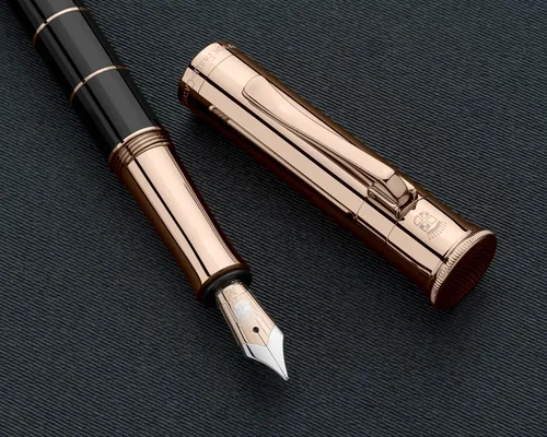 Vista 4 de Graf von Faber-Castell Pluma Estilográfica Anello Oro Rosa - Mediano