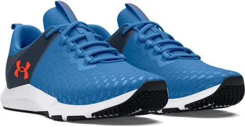 Vista 2 de Under Armour Engage cargado 2 (406) azul viral/gris aguacero/fuego fénix
