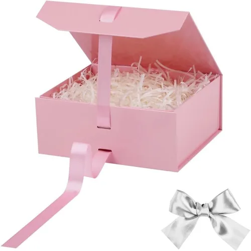 Vista 56 de GoooodGift Caja de regalo grande azul, 1 paquete de 13.5 x 11 x 5.3 pulgadas, caja de regalo de lujo para regalos con tapa de cierre magnético