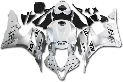 Vista 56 de Nuevo carenado blanco perla apto para Honda 2007 2008 CBR600RR inyección ABS plásticos nuevo carrocería 07 08 d. Perla blanca