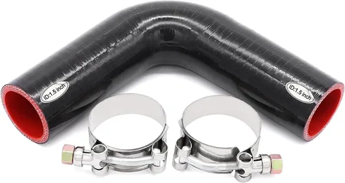 Vista 17 de Acoplador de codo de 90 grados de manguera de silicona de goma Taukealugs de 1 1/4 pulgadas (32 mm) para intercooler de refrigerante, entrada