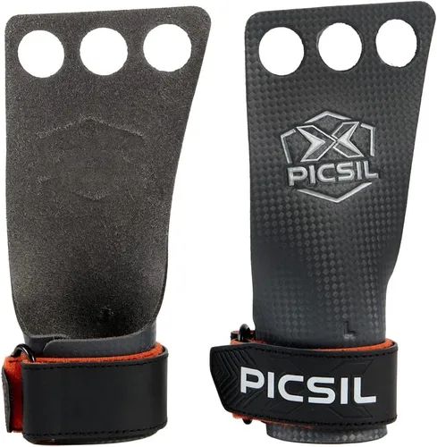 Vista 10 de PICSIL - RX Grips Puños sintéticos para entrenamiento y gimnasia Fibra de carbono ultra resistente para entrenamiento cruzado Ayuda a prevenir