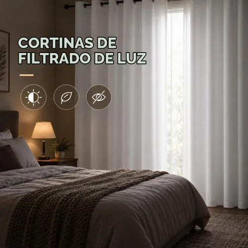 Vista 2 de Simplebrand Cortinas blancas puras de 96 pulgadas de largo para oscurecer la habitación, juego de 2 paneles para dormitorio/sala de estar, bloqueo