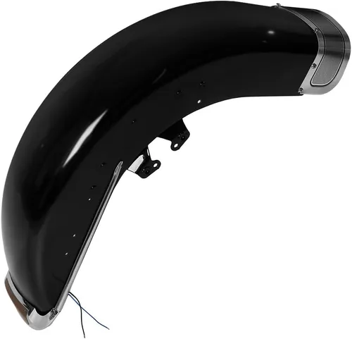 Vista 9 de TCT-MOTORPARTS Guardabarros delantero negro vívido para Harley Tri Electra Glide Ultra Limited FLHTCU FLHTCUL FLHTK FLHTKL Road King 2014-2023
