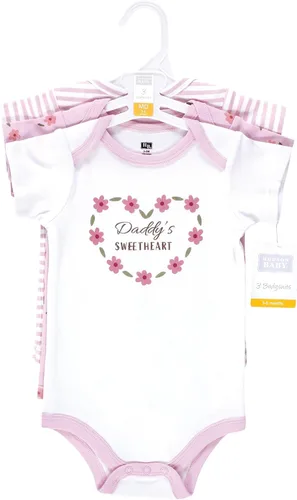 Vista 412 de Hudson Baby baby-girls Cotton Bodysuits 3-pack