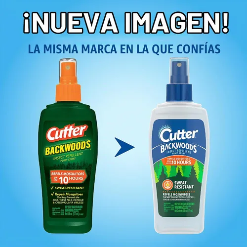 Vista 3 de Cutter Backwoods Repelente de insectos, atomizador con 25 % de DEET, 6 onzas