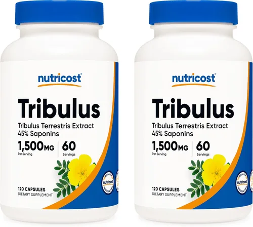 Vista 7 de Nutricost Extracto de Tribulus Terrestris 750mg, 120 Cápsulas (3 Botellas)