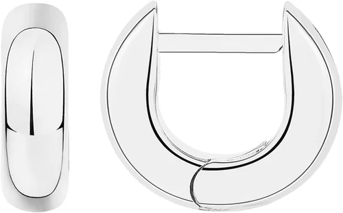 Vista 24 de PAVOI Aretes de aro gruesos chapados en oro de 14 quilates para mujer - Aretes pequeños de aro de oro con postes de plata de ley 925 - Joyería