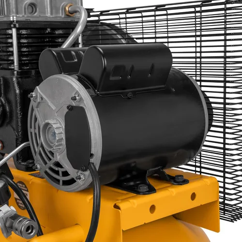 Vista 2 de DEWALT Compresor de aire vertical de 30 galones, 2 HP, de una sola etapa, transmisión por correa con lubricación de aceite, 175 PSI máximo