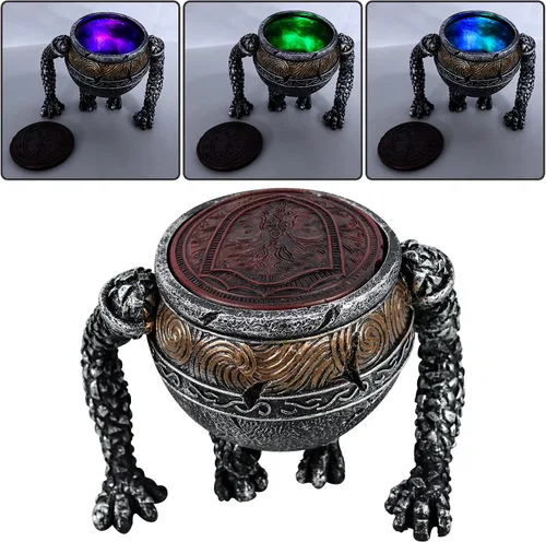 Vista 4 de nezababy Pot Boy - Figura de merchandising LED con figura de mercancía, escultura de resina con tapa extraíble para escritorio de juegos, decoración