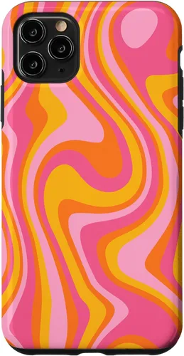 Vista 13 de Retro Groovy Liquid Swirl Hippie 70's 80's Psychedelic Phone Case for iPhone 17
