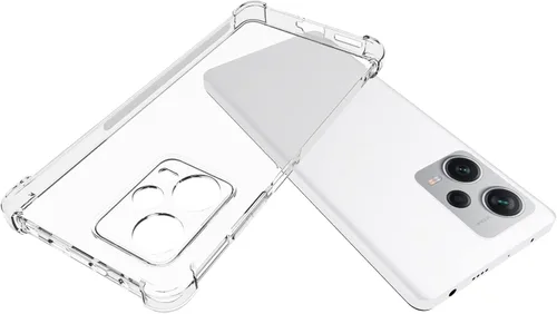 Vista 5 de USTIYA Funda para Redmi Note 12 Pro Plus Pro+Clear TPU Cuatro Esquinas Funda Protectora Transparente Suave