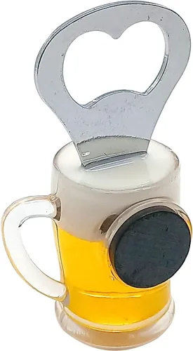 Vista 7 de Abrebotellas con forma de taza de cerveza, práctico abridor de vino de acero inoxidable, accesorios de cocina (forma de taza de cerveza)