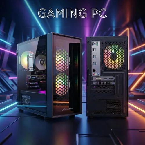 Vista 3 de Escritorio para PC para juegos STGAubron,Core I7,RX 560 4G,32G RAM,512G SSD