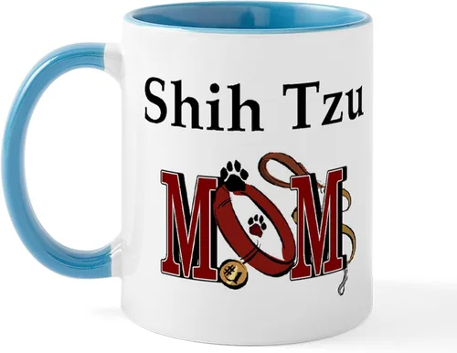 Vista 24 de CafePress Cute Shih Tzu Dog Mugs - Taza de café de cerámica de 11 oz (11.0 fl oz)