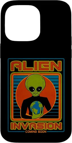 Vista 55 de Funda para iPhone 13 Pro Max Alien Invasion 1984 Tech Noir Distopía