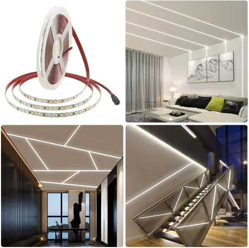 Vista 6 de ALITOVE Tiras de Luces LED Blancas Luz de Día 6000K 32.8ft 1200LEDs 2835SMD 24V 120W 21600LM Ultra-brillantes Luces LED Flexibles en Cuerda