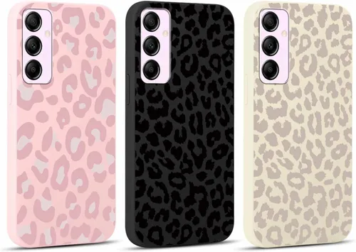 Vista 39 de Pack de 2 fundas con estampado de guepardo para Samsung Galaxy A03s 4G de 6.5", fundas de diseño de patrón de leopardo de lujo, de silicona suave