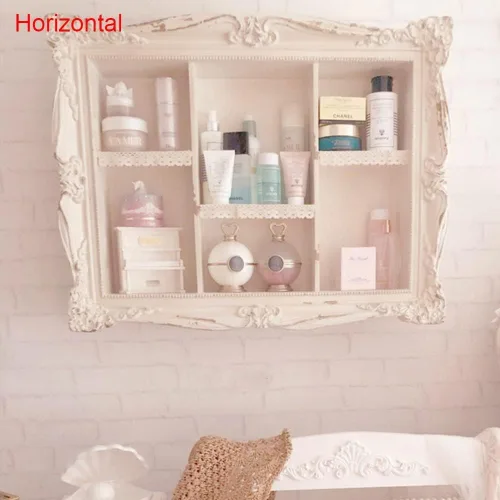 Vista 6 de Shabby Chic - Estantes flotantes de pared con tallado hecho a mano, estante de pared de madera estilo francés para sala de estar, dormitorio
